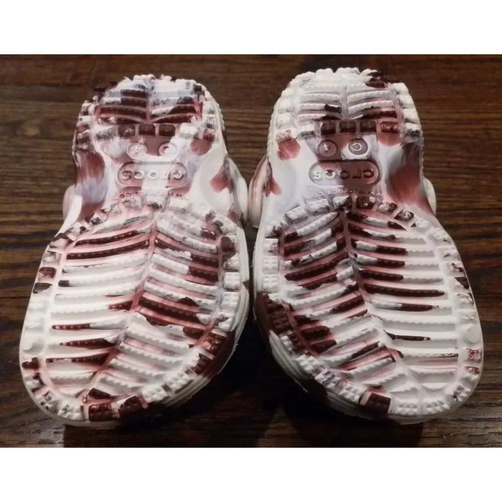 Crocs Cocoa Puffs Cereal Clogs Shoes Sandals Brown White Kids Toddler Size 4